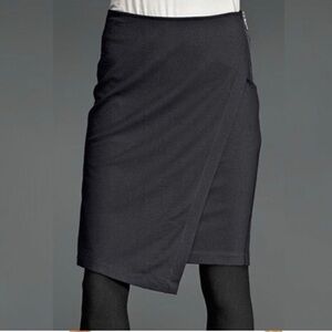Cabi style 998 asymmetrical ponte wrap skirt sz 4 sample like new